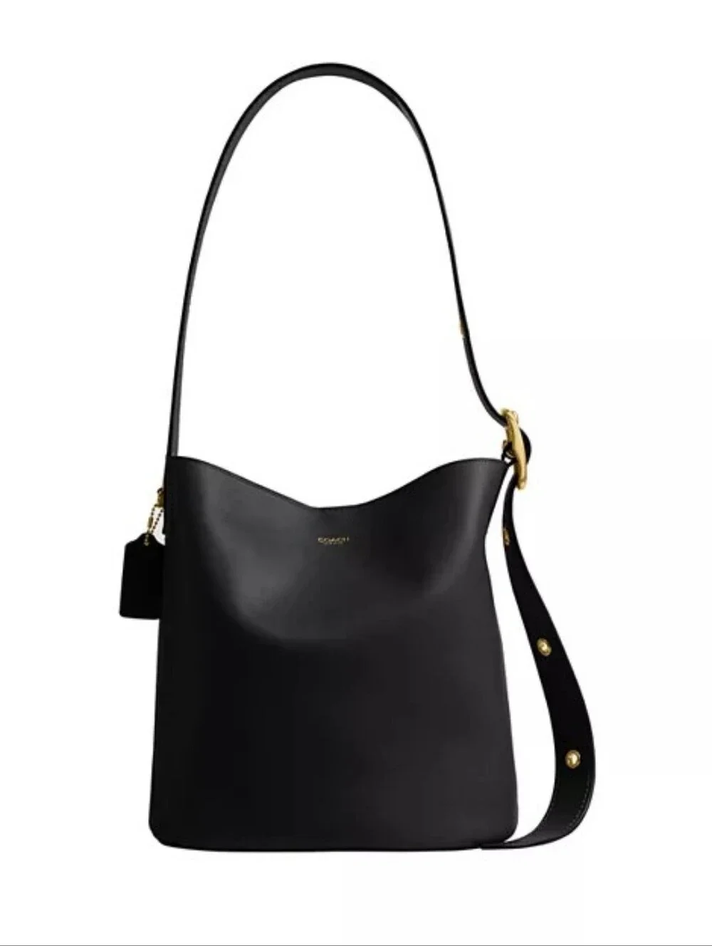 COACHBleecker Leather Bucket Bag-Black NWT Authentic